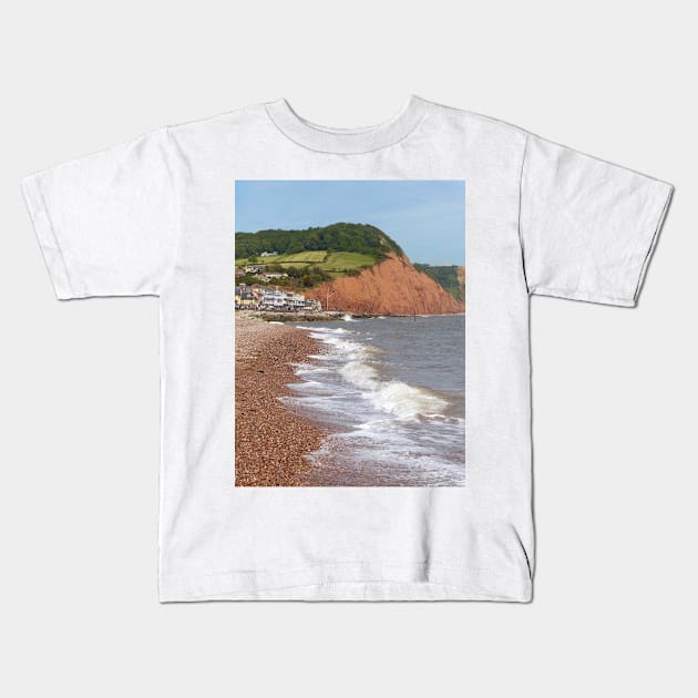 Sidmouth, Devon Kids T-Shirt by Chris Petty